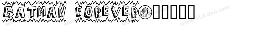 Batman Forever字体转换